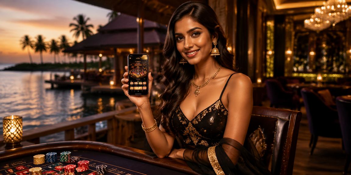 Colorful Indian-themed slot game on mobile device
