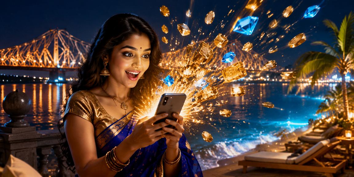 Players engaging with a live casino game on mobile in Kolkata